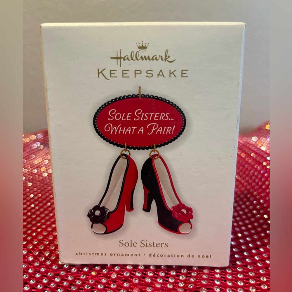 Hallmark Keepsake Sole Sisters Christmas Ornament What a Pair! Red Shoes NEW